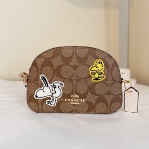 Coach X Peanuts Mini Serena Satchel In Signature